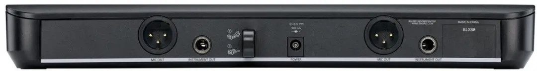 Shure BLX288E/PG58-M17 Microfoon - Zwart - afbeelding 2 van 6
