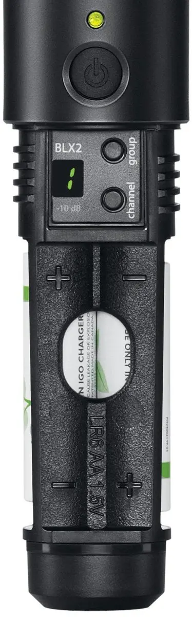 Shure BLX288E/PG58-M17 Microfoon - Zwart - afbeelding 3 van 6