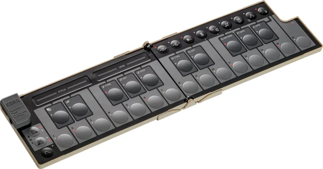 KORG nanoKEY FOLD Ultra-draagbaar, opvouwbaar MIDI-keyboard met uitgebreide uitr