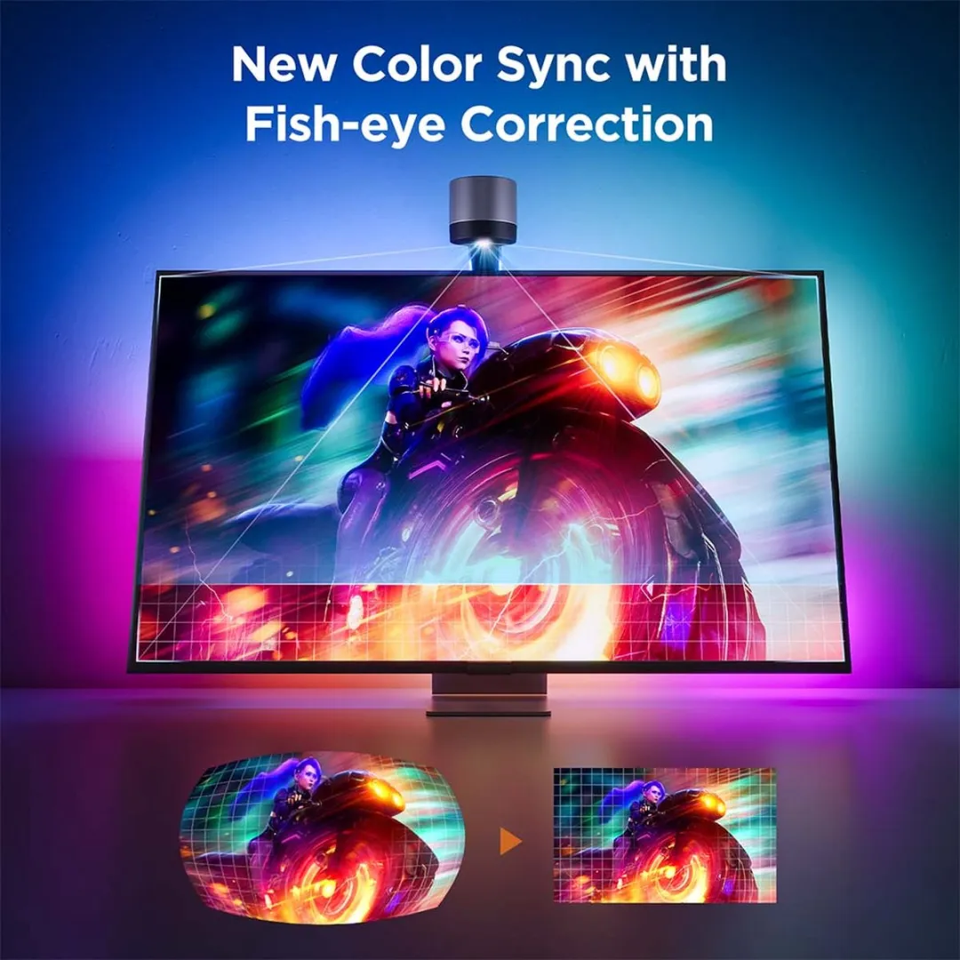 Govee Smart TV Backlight 3S Netflix 55-65" - RGBW LED-strip - Zwart