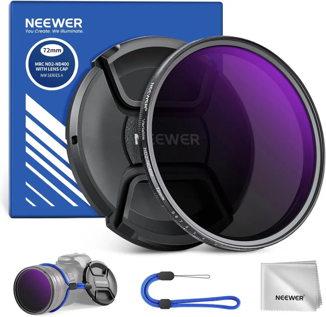 NEEWER Variabele ND2-400 Filter (72mm)