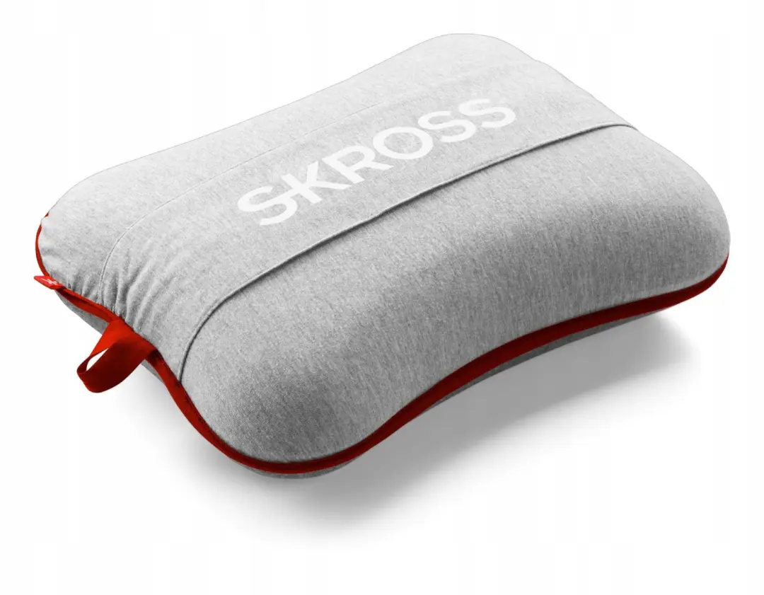 Skross Reiskussen Memory Foam - Afneembare Hoes - Rood - afbeelding 2 van 5