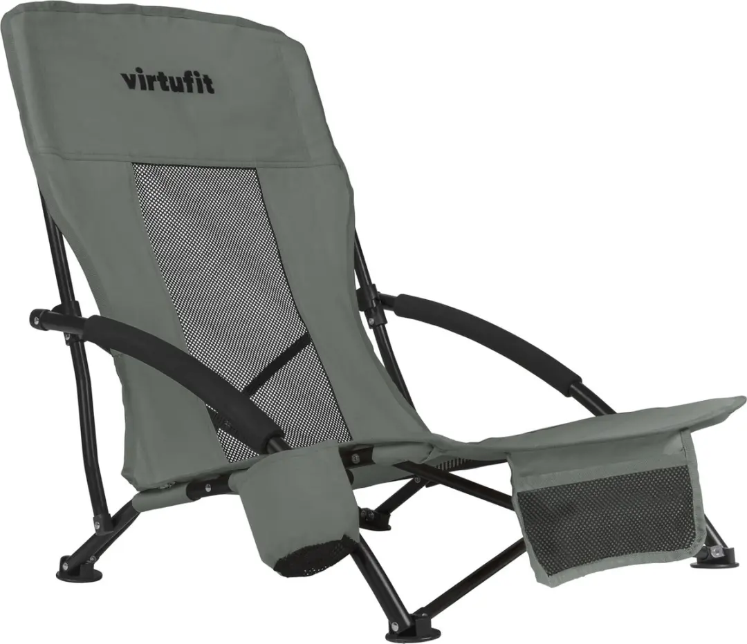 VirtuFit Opvouwbare Strandstoel - Grijs - afbeelding 5 van 6