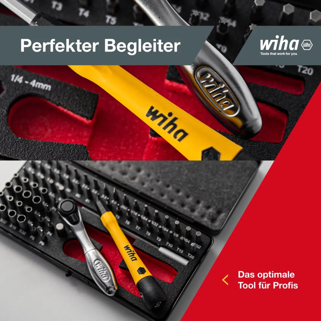 Wiha 7000SK65ESD MicroBit-set ESD - 66-delig - T10