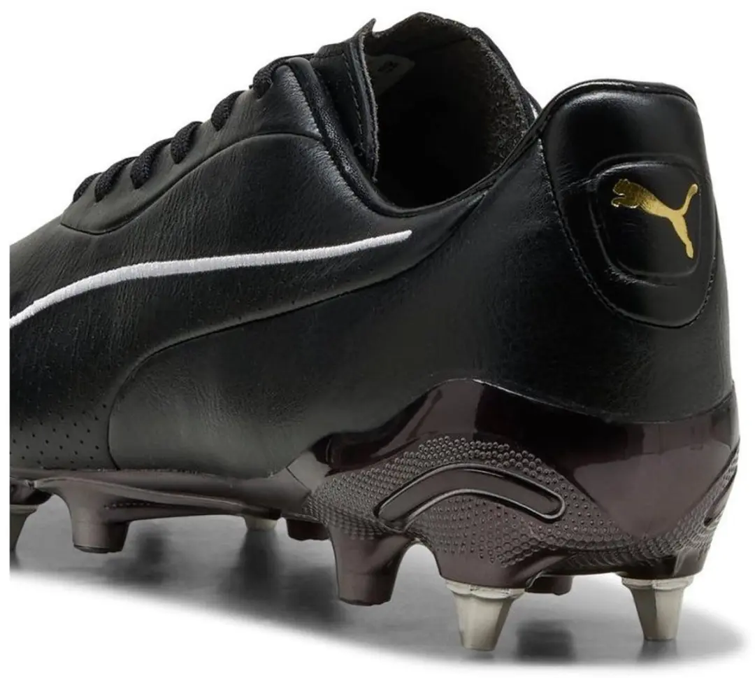 PUMA King Platinum MxSG Voetbalschoenen - Zwart/Goud - afbeelding 2 van 6