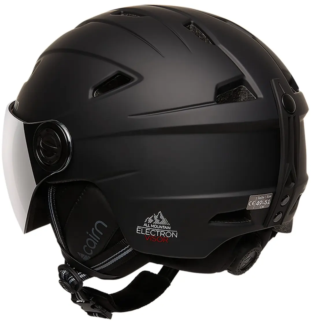 Cairn Electron Skihelm met Vizier - Zwart - Maat 59/60 - afbeelding 2 van 3