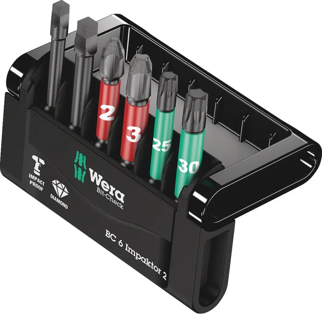 Wera Bit-Check 6 Impaktor 2 Bitset