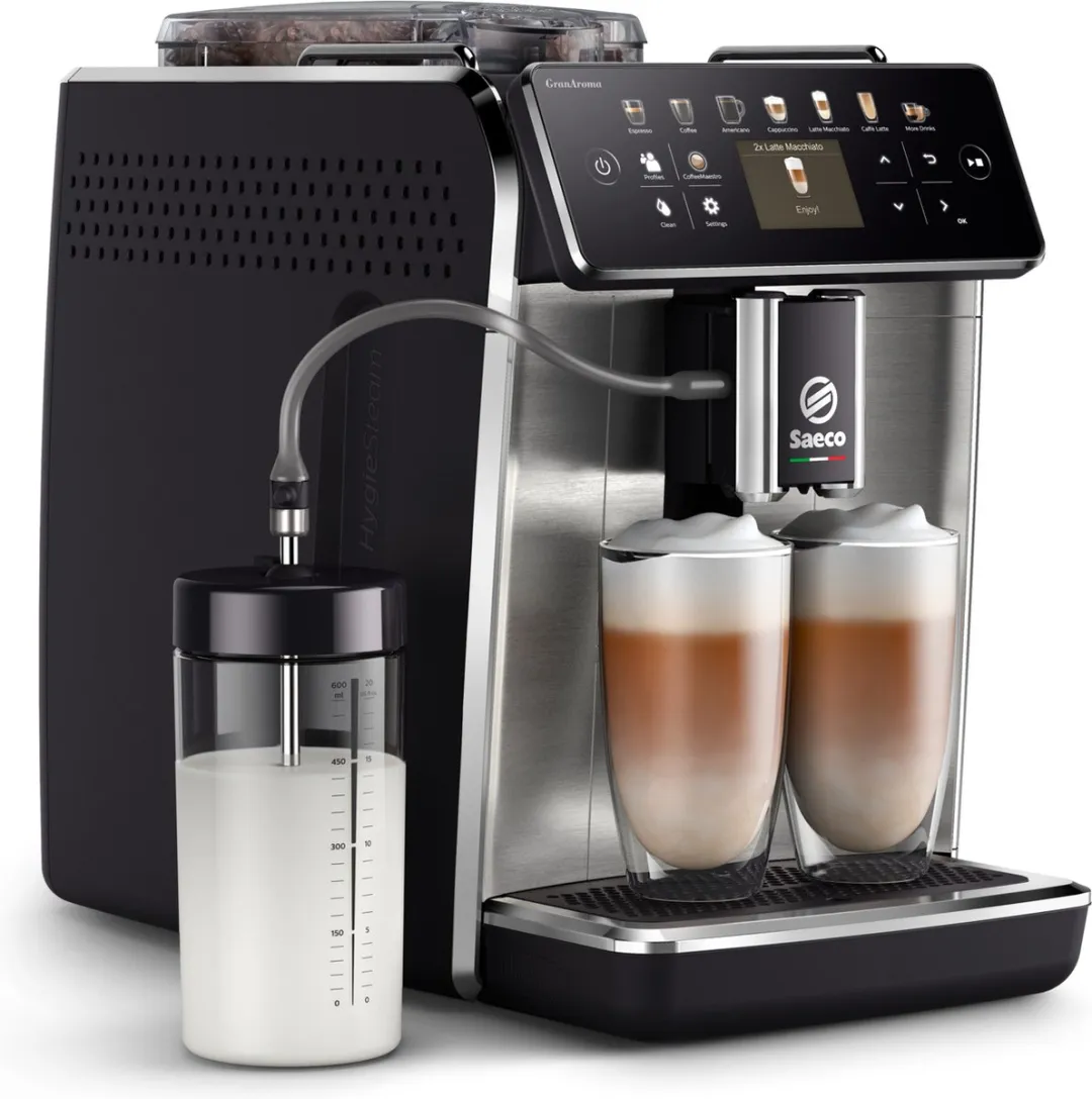 Philips Saeco GranAroma SM6585/00 - Espressomachine - 16 Soorten Warme Drankjes - Zilver / RVS - + AquaClean Filter