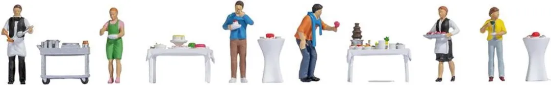 Noch Figuren Thema Set Buffet H0