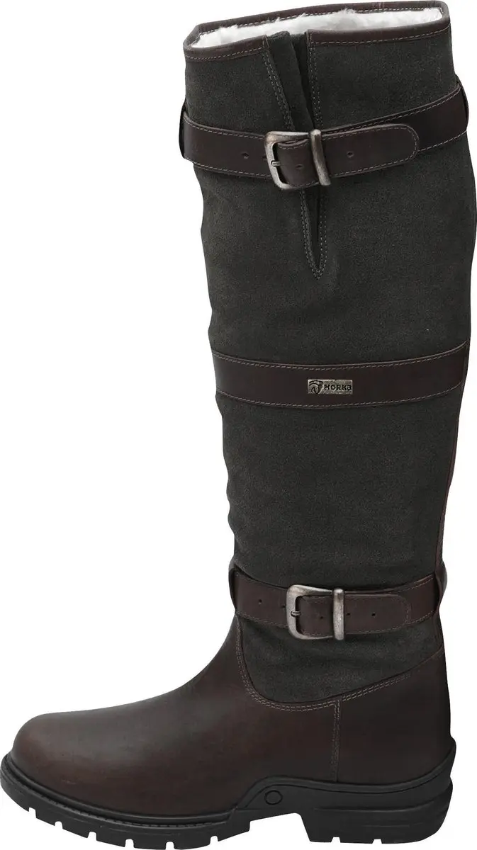 Horka Outdoorlaarzen Highlander Leer/suède Bruin/groen Maat 45