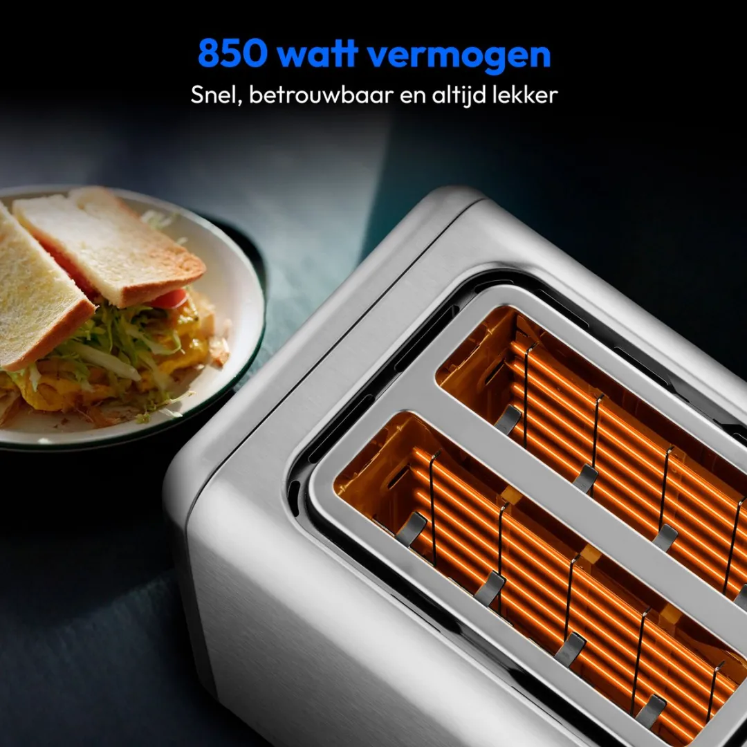 Medion MD12102 Broodrooster 2 Sleuven - Zilver