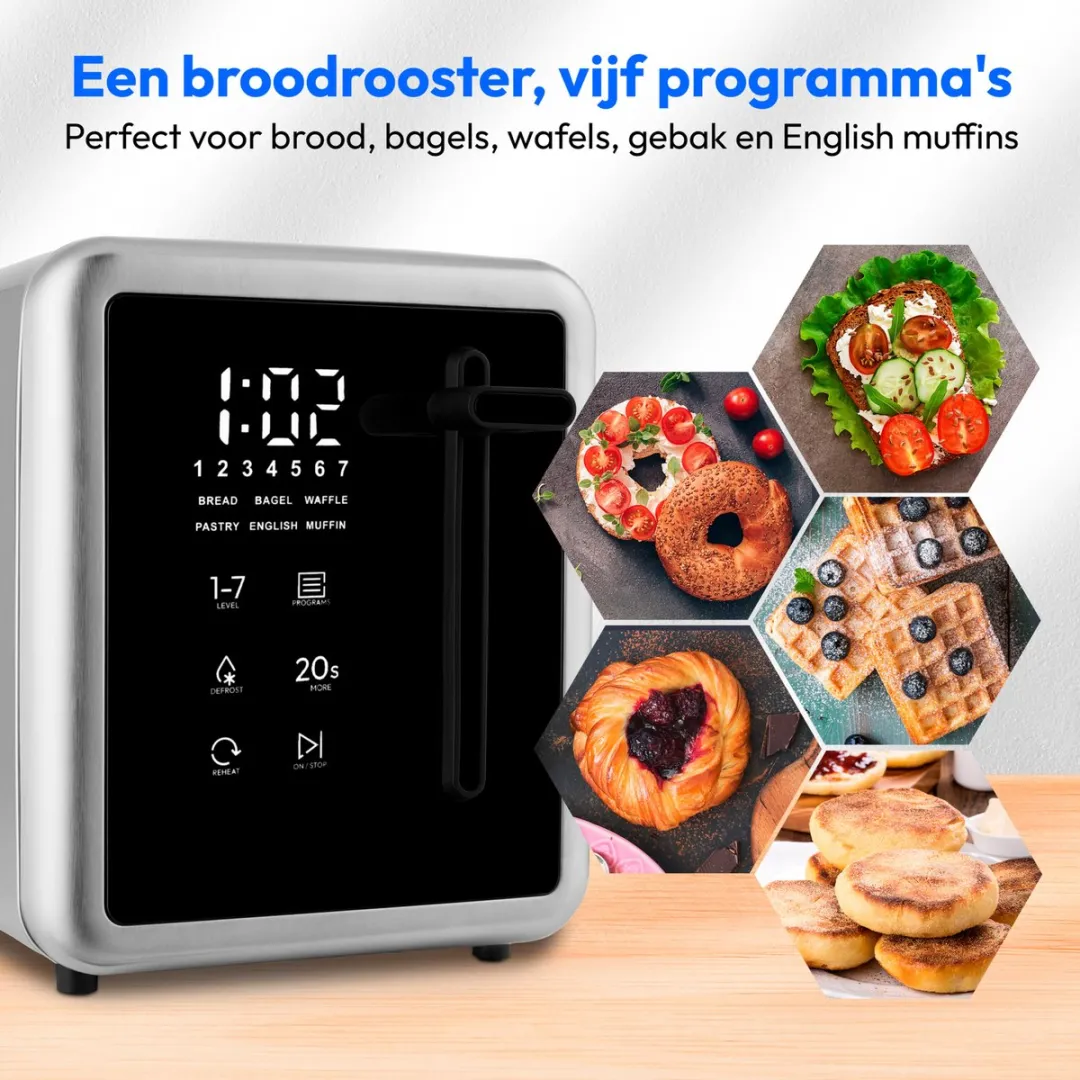 Medion MD12102 Broodrooster 2 Sleuven - Zilver