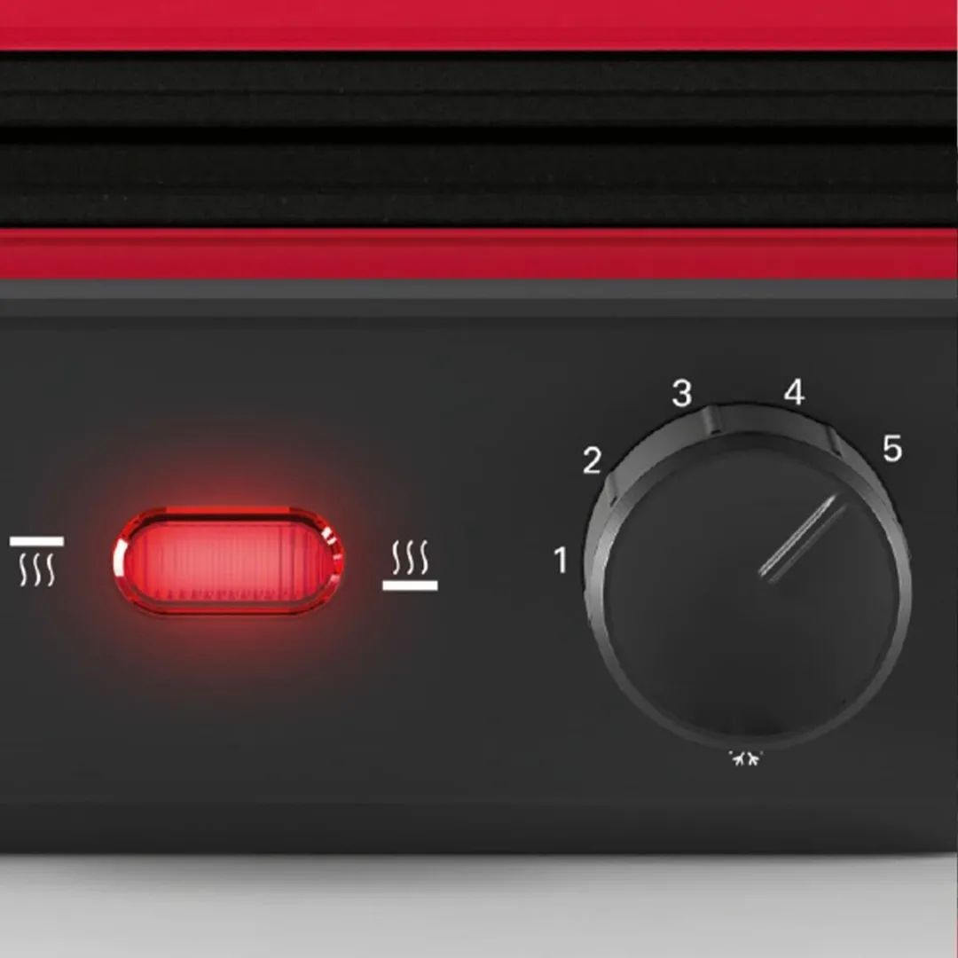 Bosch TCG4104 Contactgrill - 2 Platen - Zwart/Rood