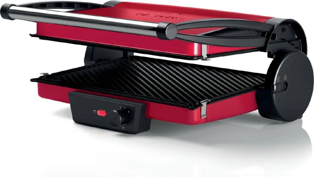 Bosch TCG4104 Contactgrill - 2 Platen - Zwart/Rood - afbeelding 6 van 6