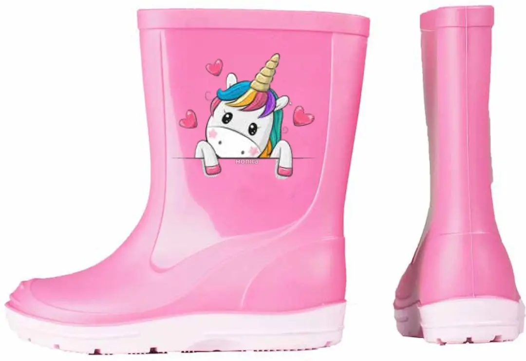 Horka Regenlaarzen Meisjes PVC - Roze - Maat 30 - afbeelding 6 van 6
