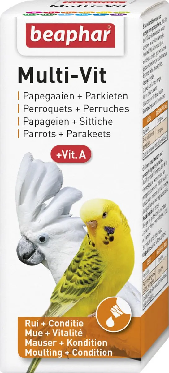 Beaphar Multi-Vit Papegaaien & Parkieten 50ml