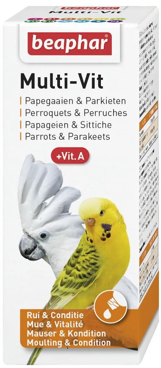 Beaphar Multi-Vit Papegaaien & Parkieten 50ml
