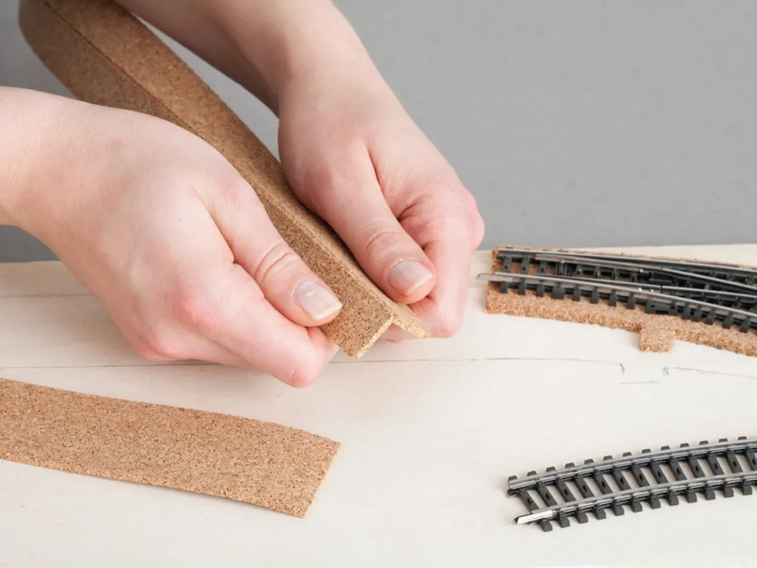 Noch 50410 H0 Kurkbedding 500x44x3mm - Bruin