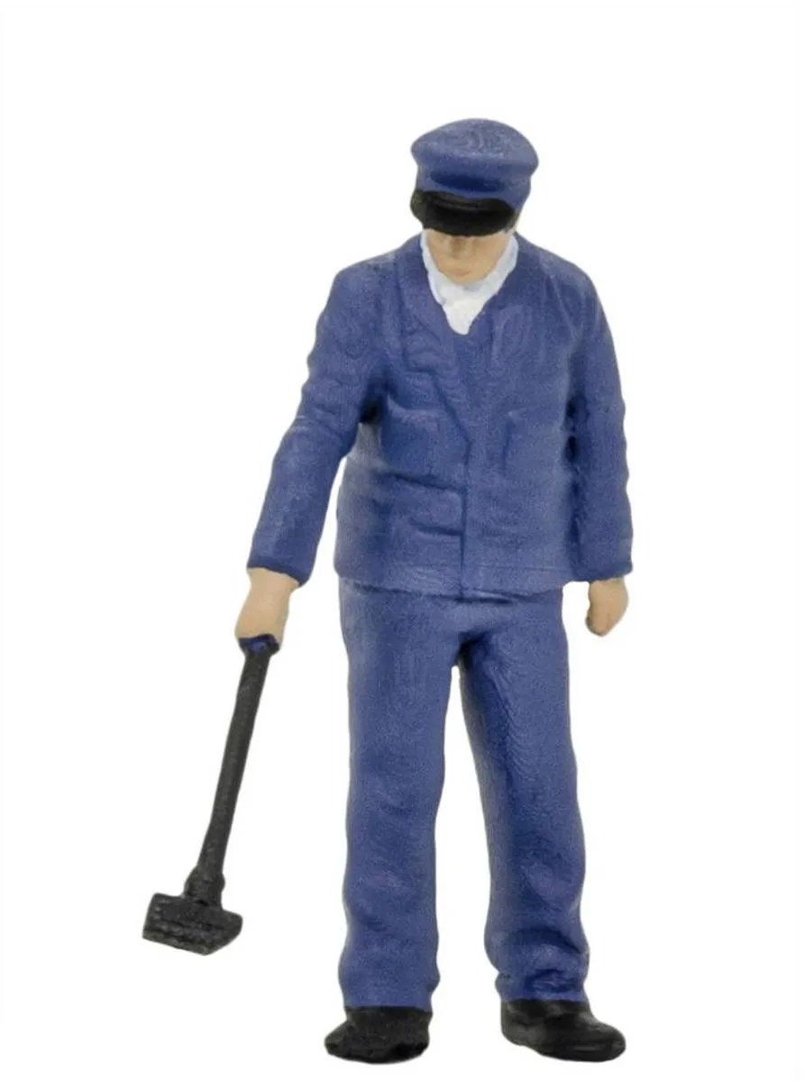 Viessmann Modelltechnik 1557 H0 Wagenmeester ronddraaiend, bewegende hamer figuren Functioneel model, Geverfd