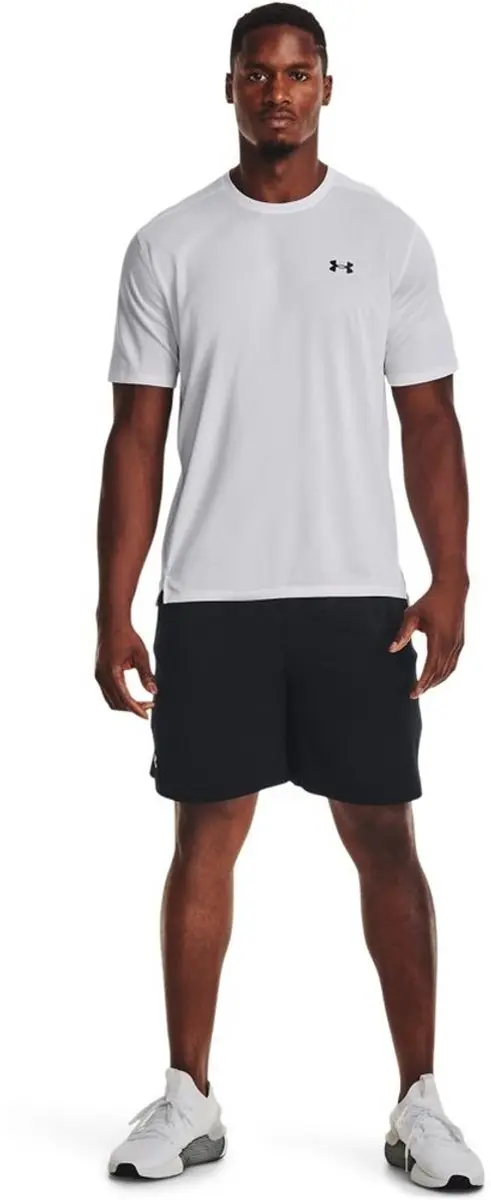 Under Armour Tech Vent T-Shirt Heren - S - Wit/Zwart - afbeelding 2 van 6