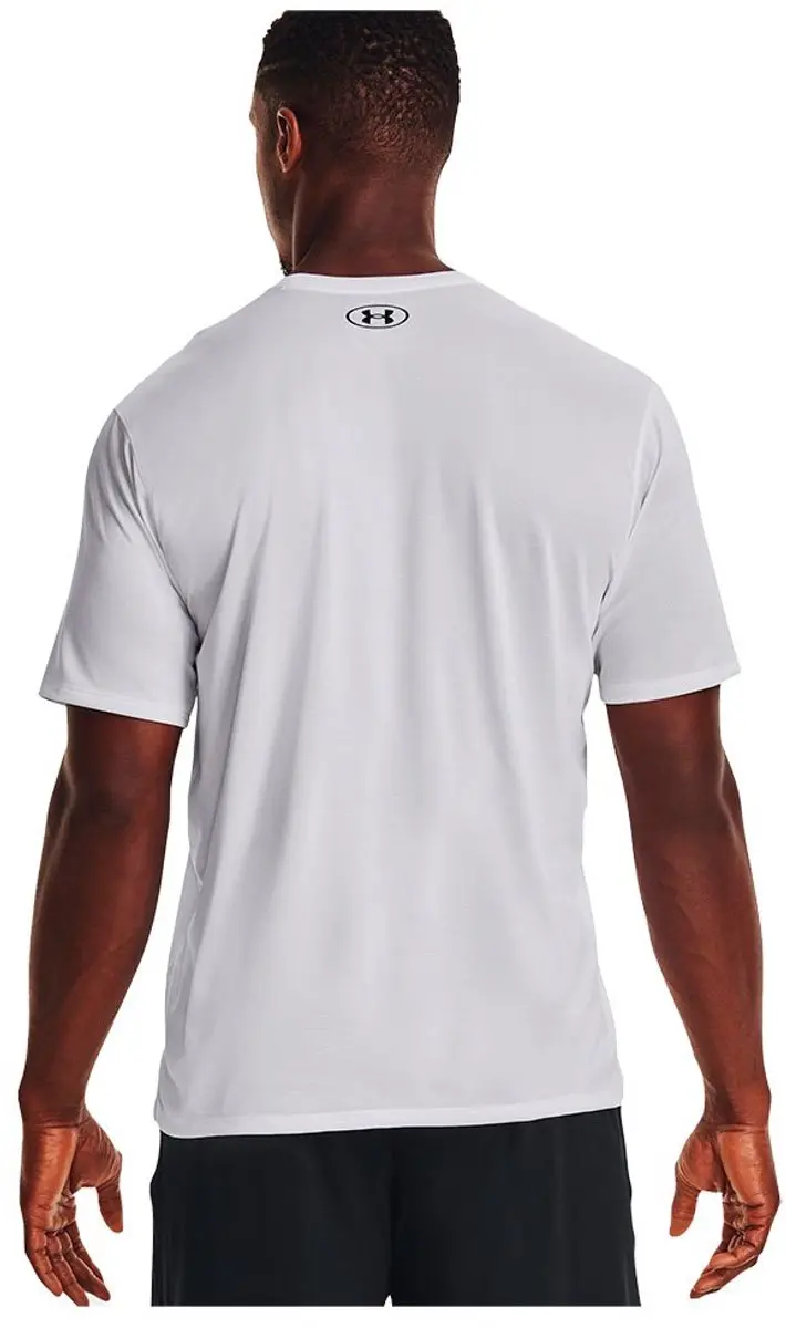 Under Armour Tech Vent T-Shirt Heren - S - Wit/Zwart - afbeelding 3 van 6