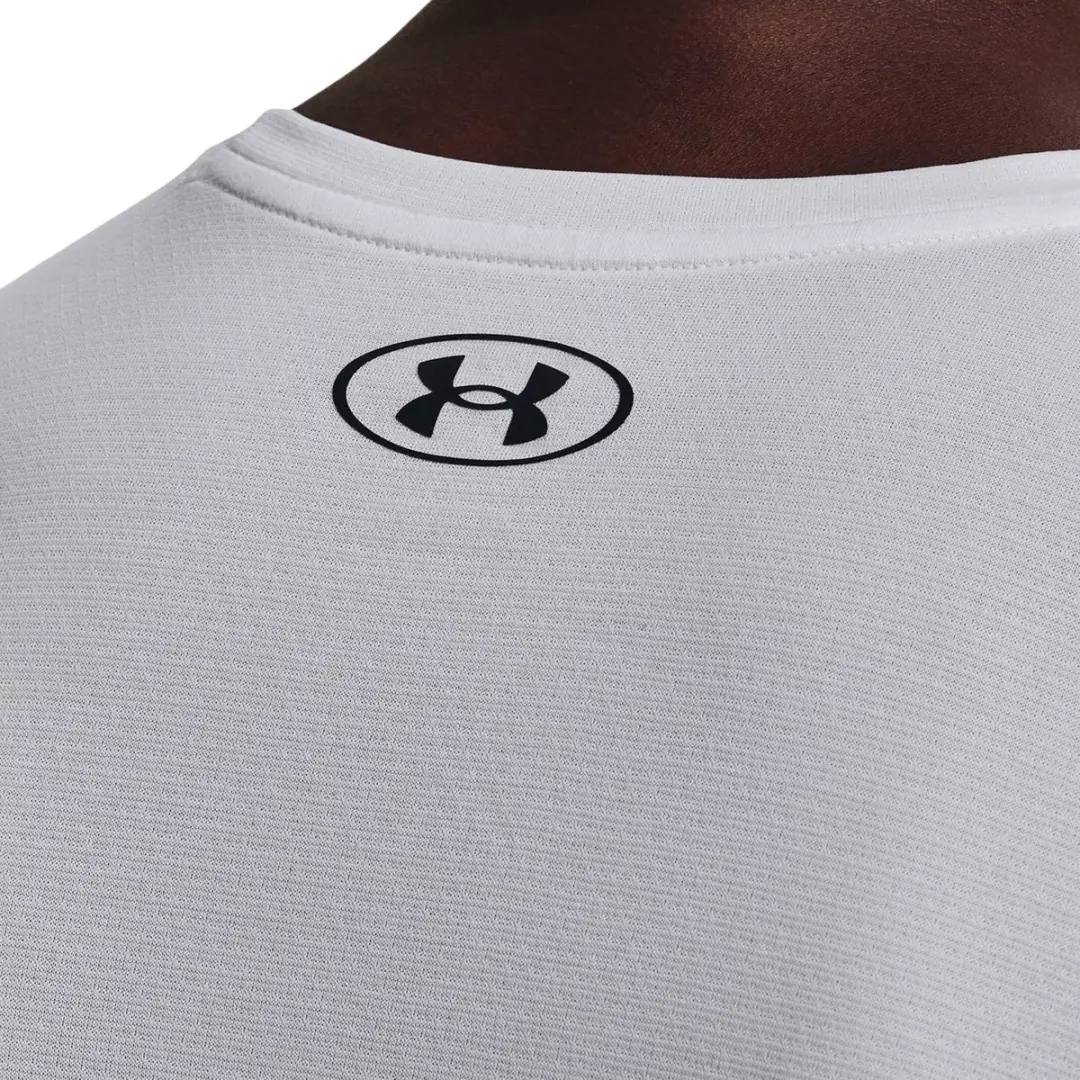 Under Armour Tech Vent T-Shirt Heren - S - Wit/Zwart - afbeelding 6 van 6