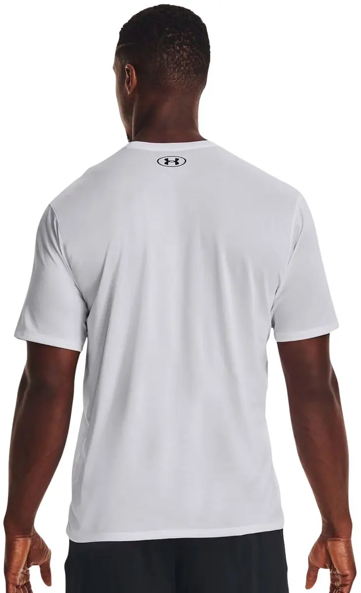Under Armour Tech Vent T-Shirt Heren - S - Wit/Zwart - afbeelding 4 van 6