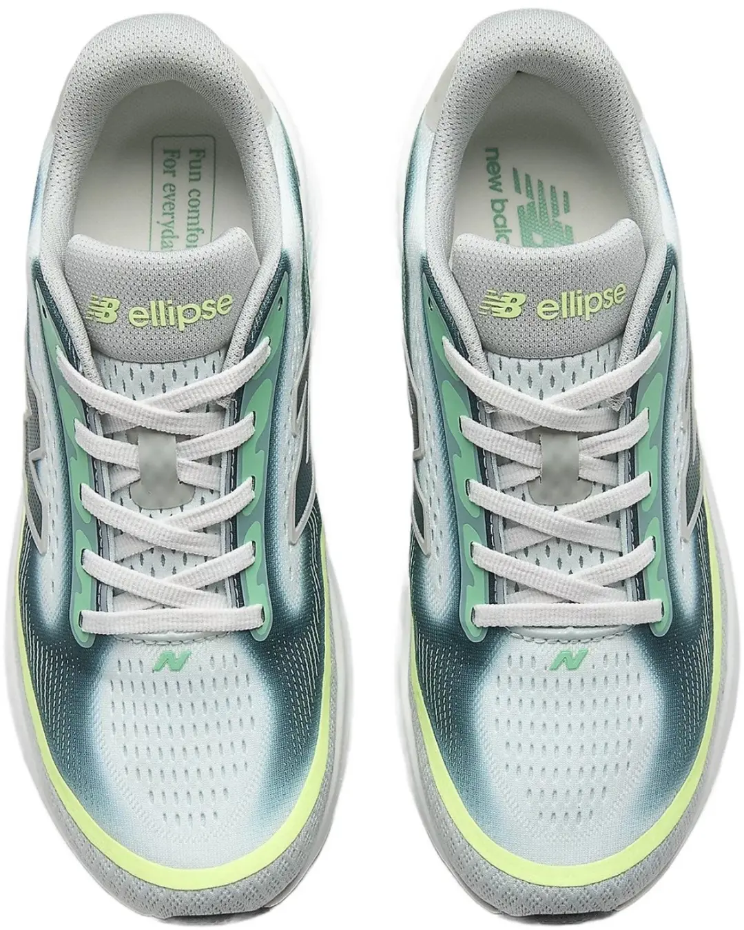 New Balance Ellipse Hardloopschoenen - Wit/Groen - Heren - afbeelding 4 van 6