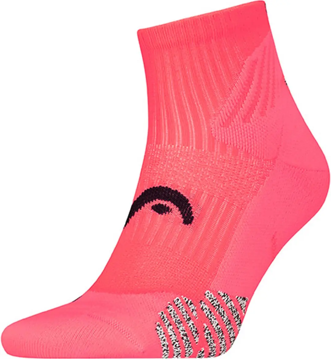 HEAD unisex performance quartersokken padel neon roze