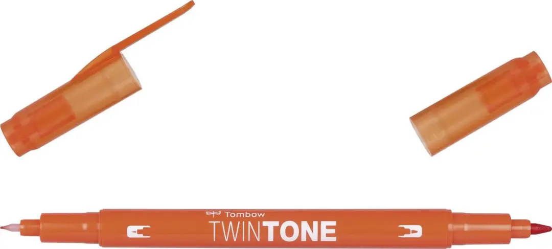 Tombow Twintone marker 76 carrot orange