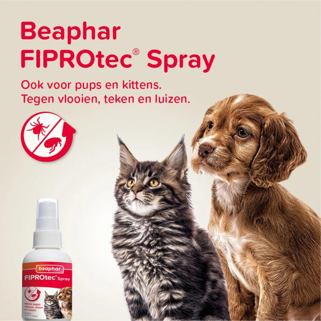 Beaphar Fiprotec Spray Anti Vlooien & Teken 100ml