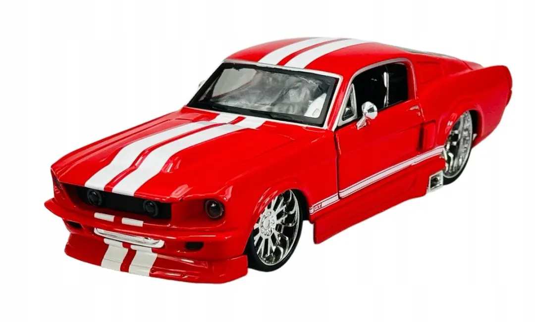 Maisto 1967 Ford Mustang GT rood metaal model 1:24
