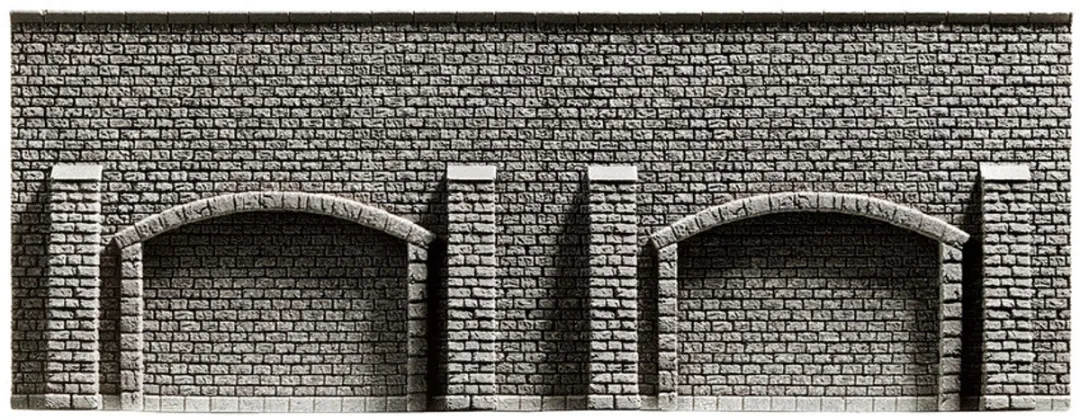Noch H0 Muur met metselwerk Arcade