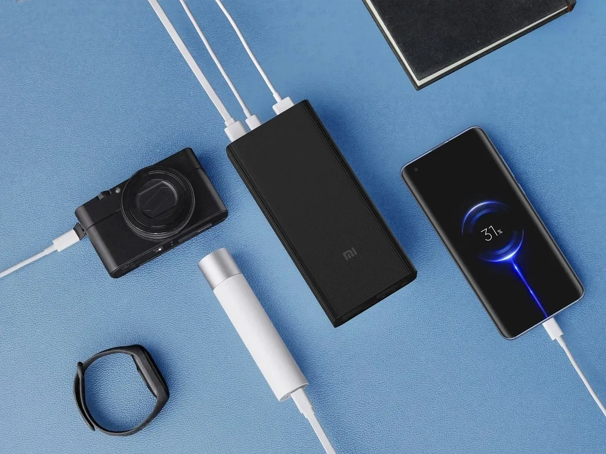 Xiaomi Powerbank 30000mAh 18W - 3x USB - Zwart - afbeelding 6 van 6