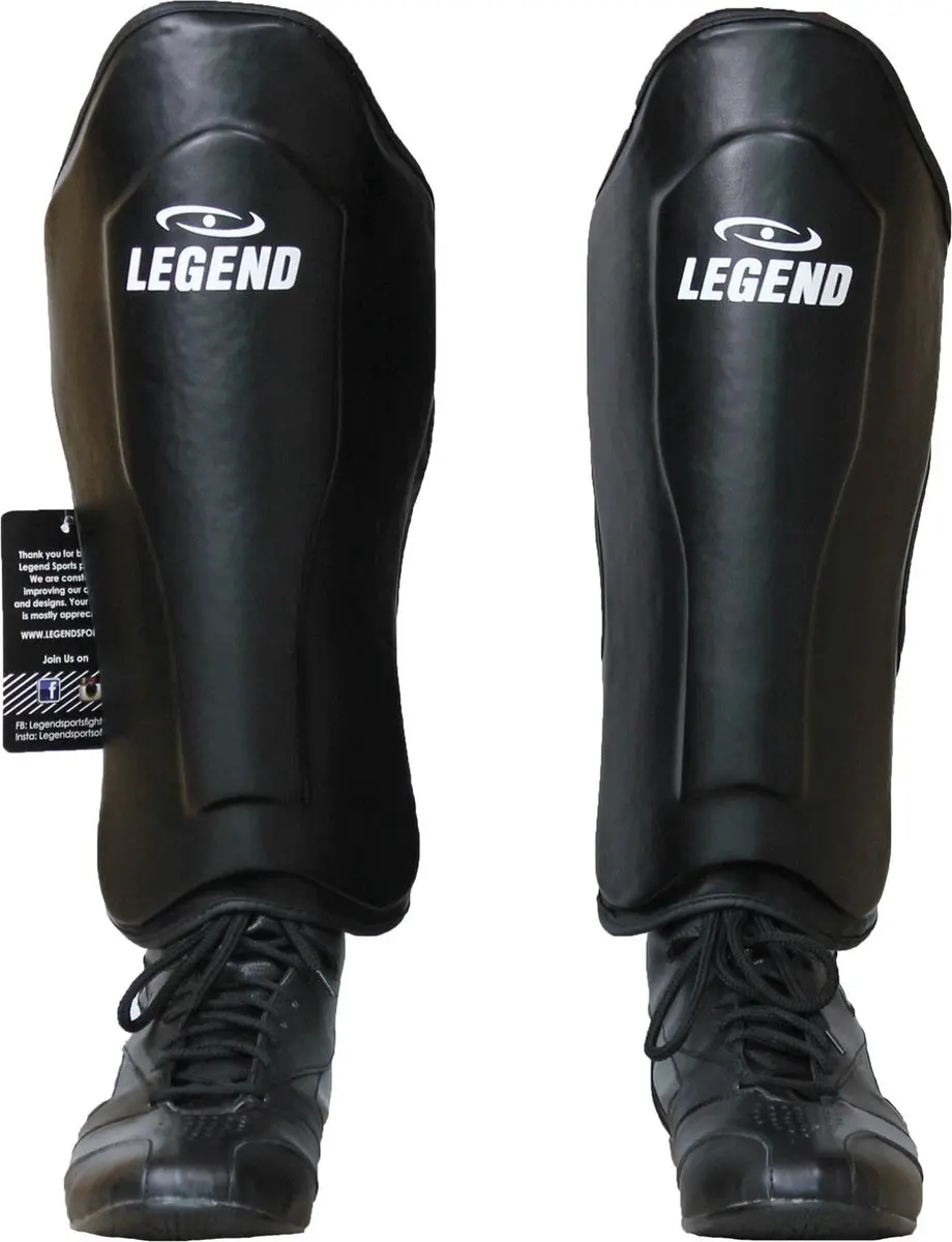 Legend Sports Scheenbeschermers Krav Maga Unisex Zwart Maat S