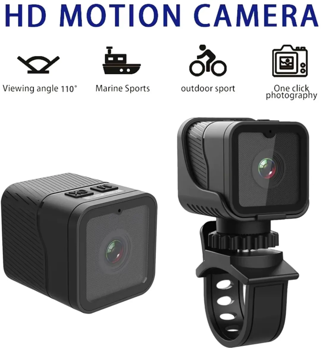 RedParrot MINI WIFI CAM 64GB Universele Actie Camera - Zwart