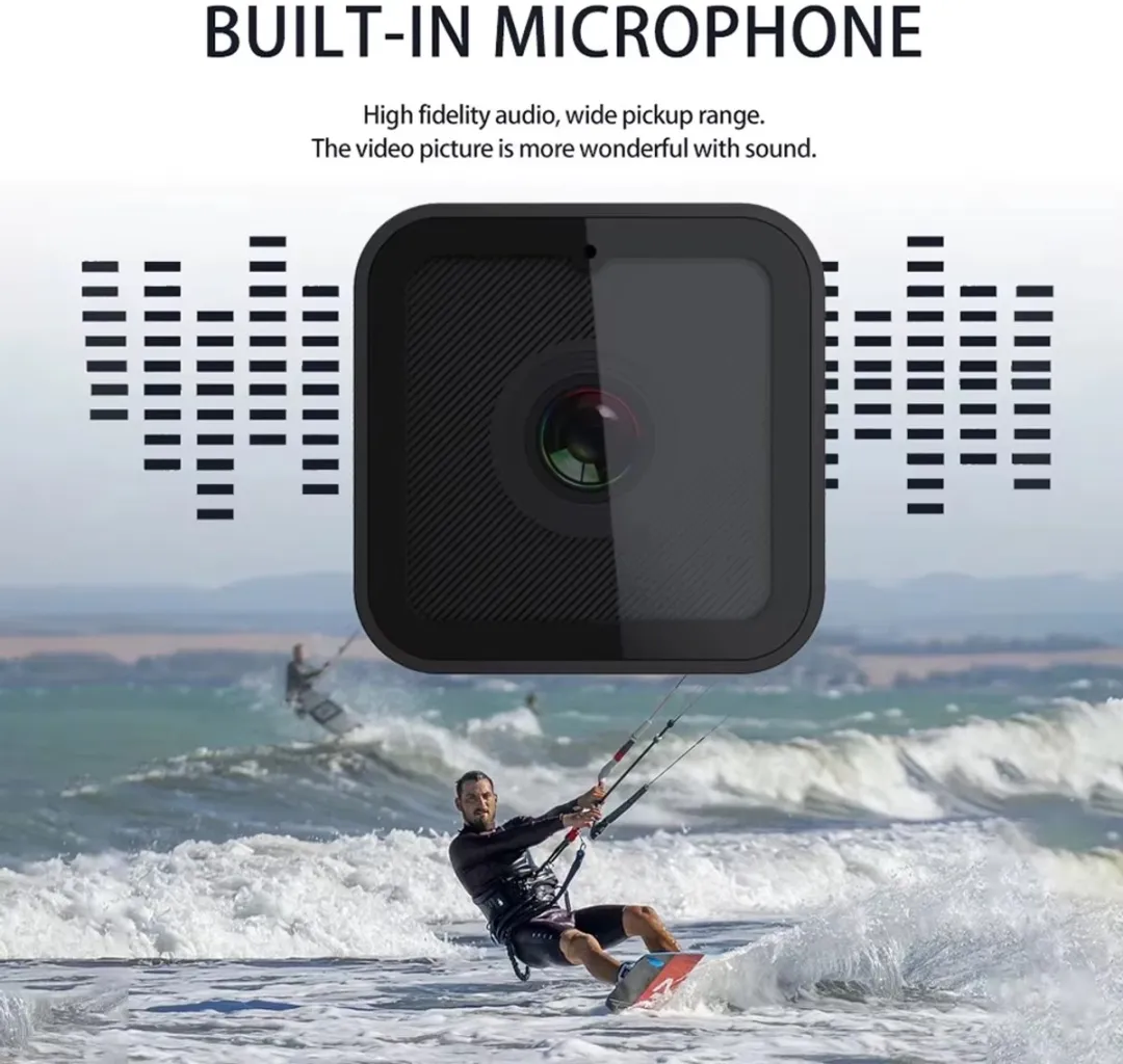 RedParrot MINI WIFI CAM 64GB Universele Actie Camera - Zwart - afbeelding 6 van 6