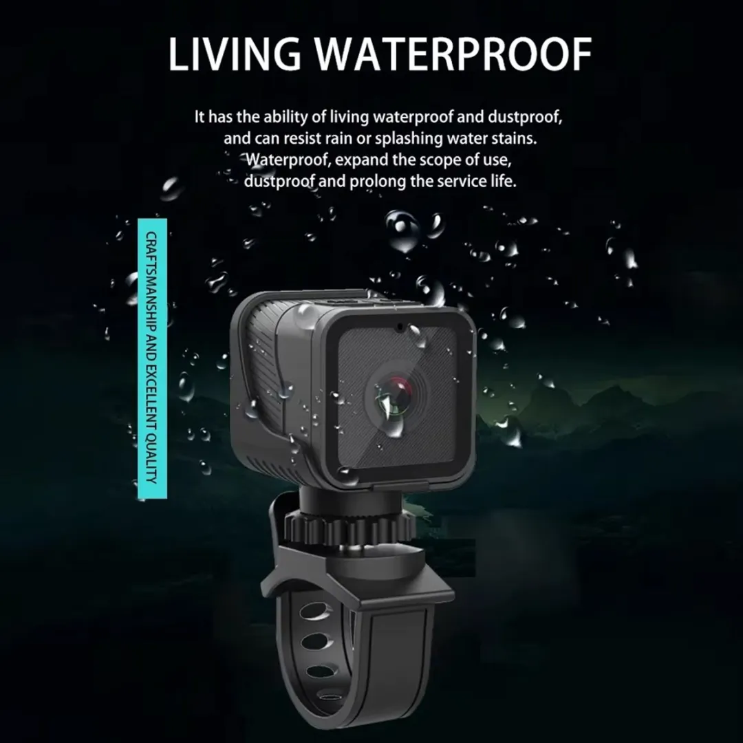 RedParrot MINI WIFI CAM 64GB Universele Actie Camera - Zwart