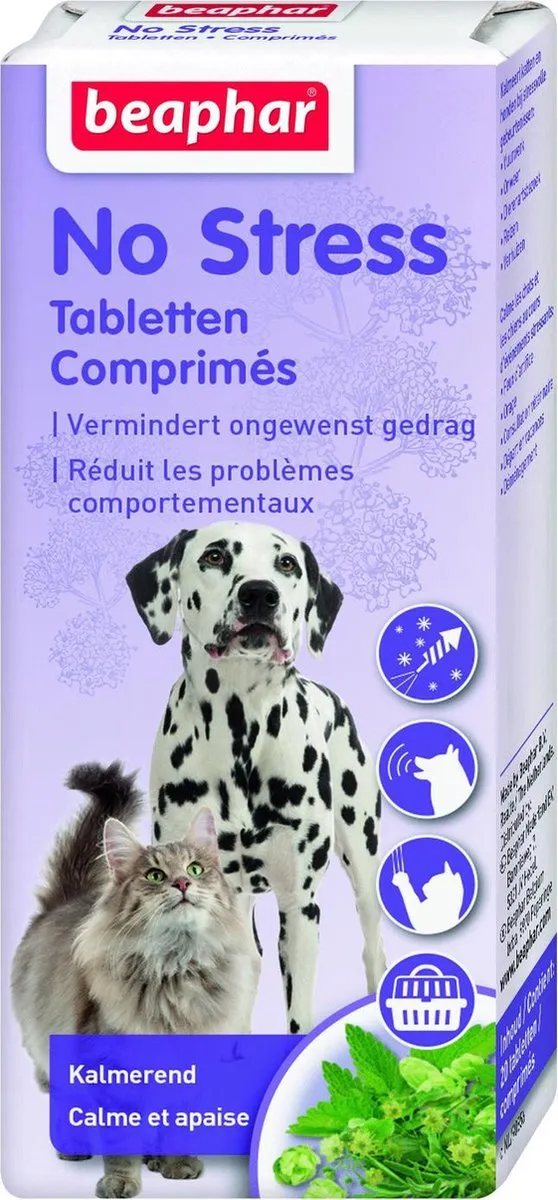 Beaphar No Stress Tabletten voor hond/kat - 20 Stuks - afbeelding 6 van 6