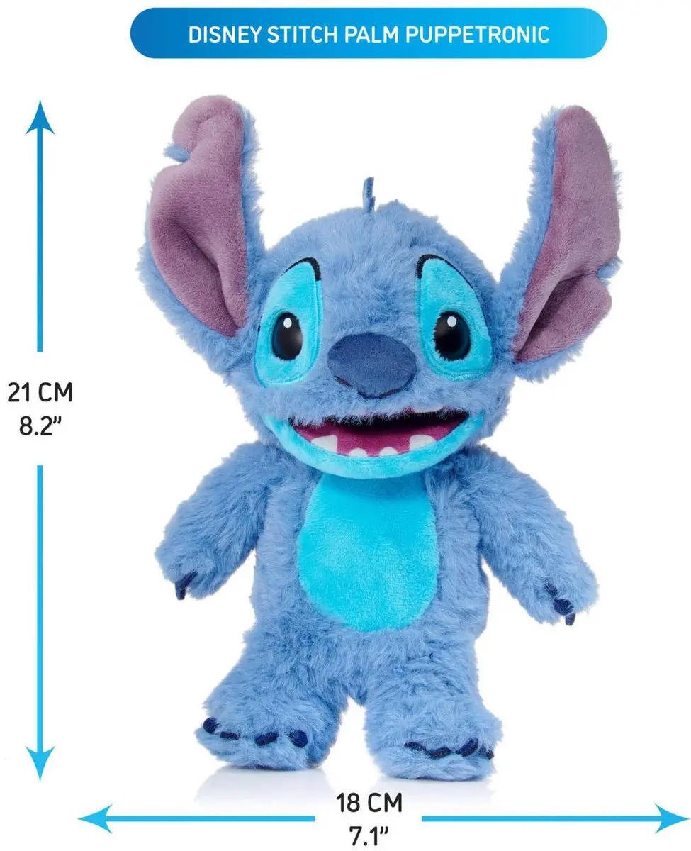 Disney Stitch Palm Puppetronic Interactieve Knuffel - 13cm - afbeelding 4 van 5