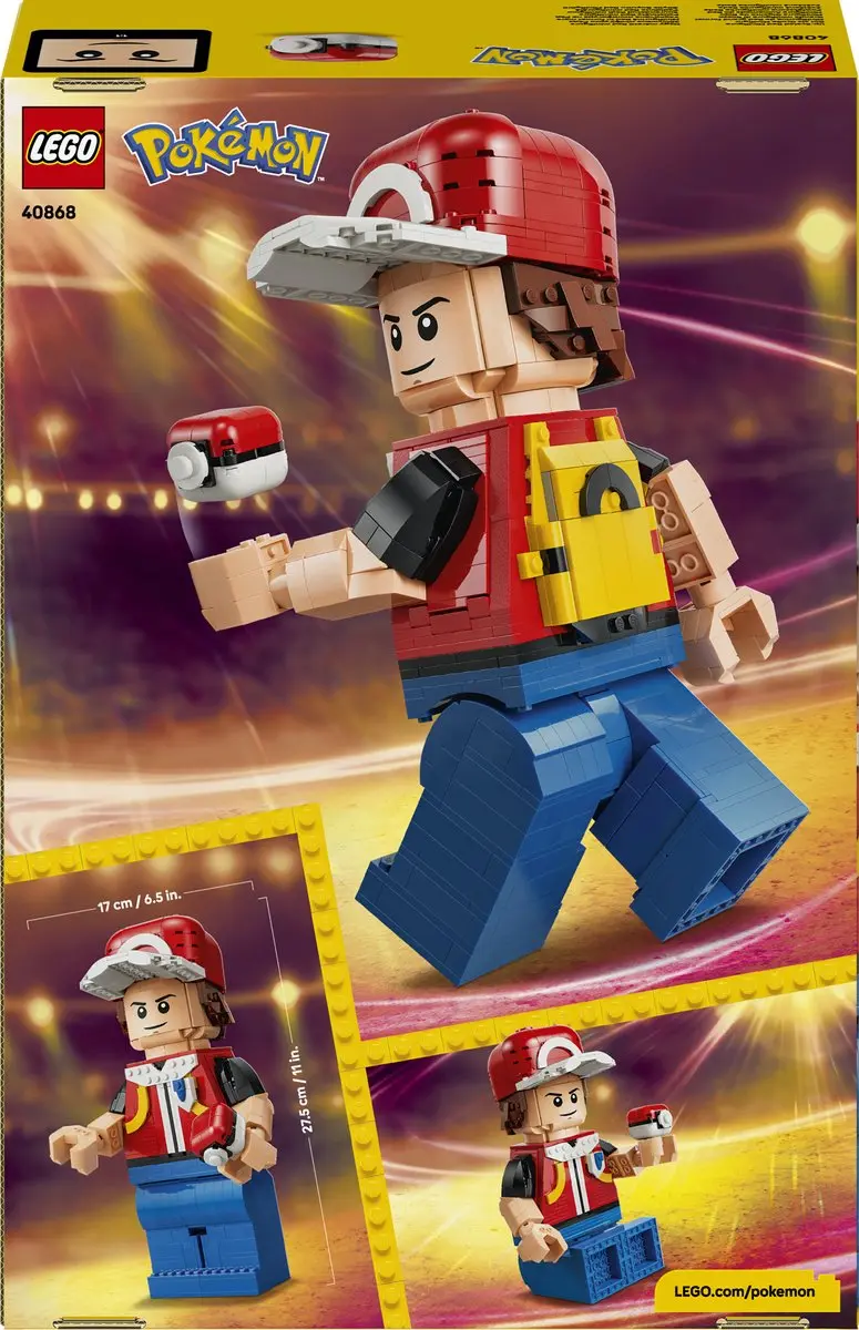 LEGO Pokémon Grote Minifiguur van Red 40868 - afbeelding 6 van 6