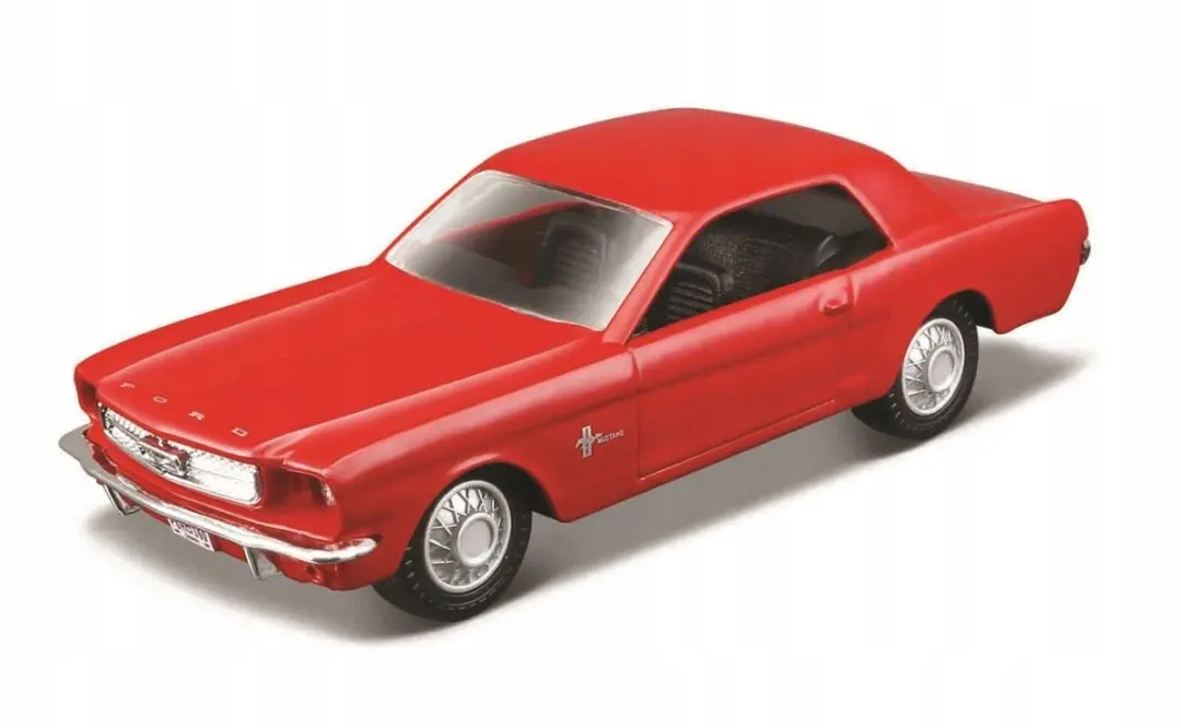 Maisto Ford Mustang 1965 Power Racer Rood 4,5'' Metaal