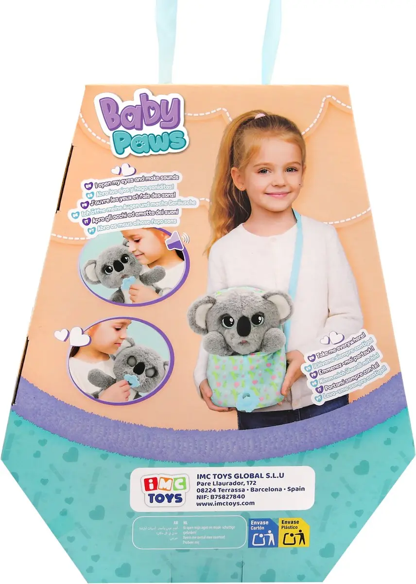IMC Toys Baby Paws Koala Interactieve Knuffel - afbeelding 5 van 6