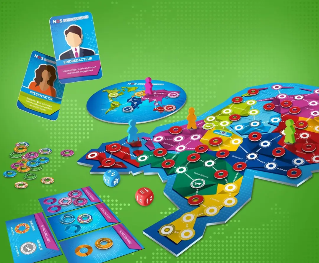 Just Games Het NOS Jeugdjournaal Bordspel - 3-6 Spelers - afbeelding 3 van 6