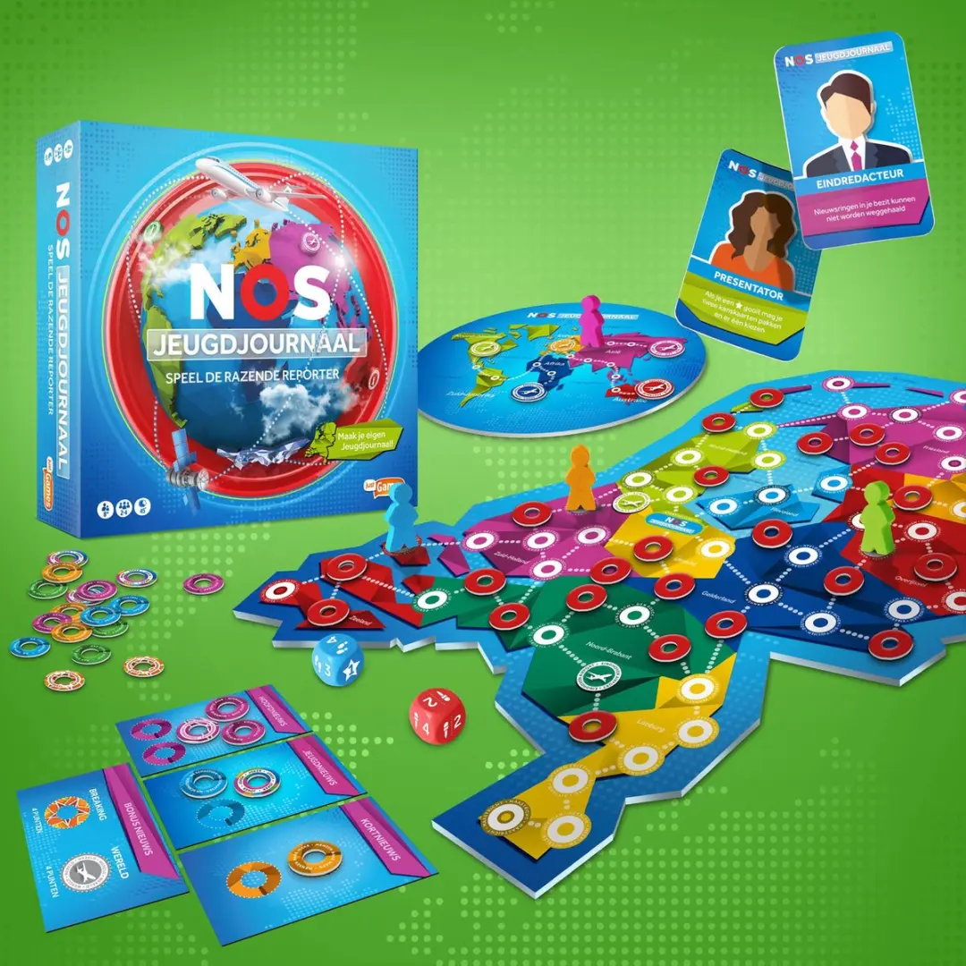 Just Games Het NOS Jeugdjournaal Bordspel - 3-6 Spelers - afbeelding 2 van 6