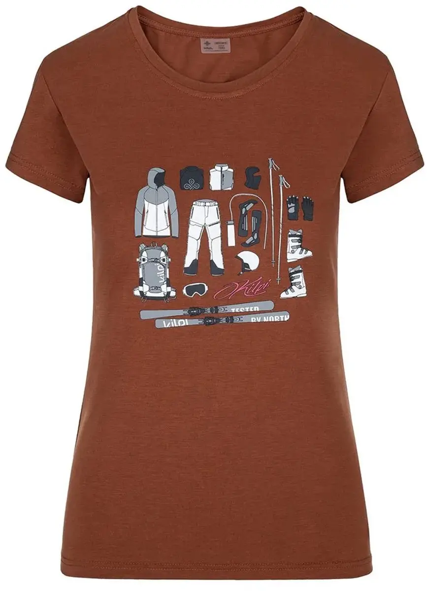 Kilpi Tornes Dames T-shirt - Rood - 40 - afbeelding 3 van 3