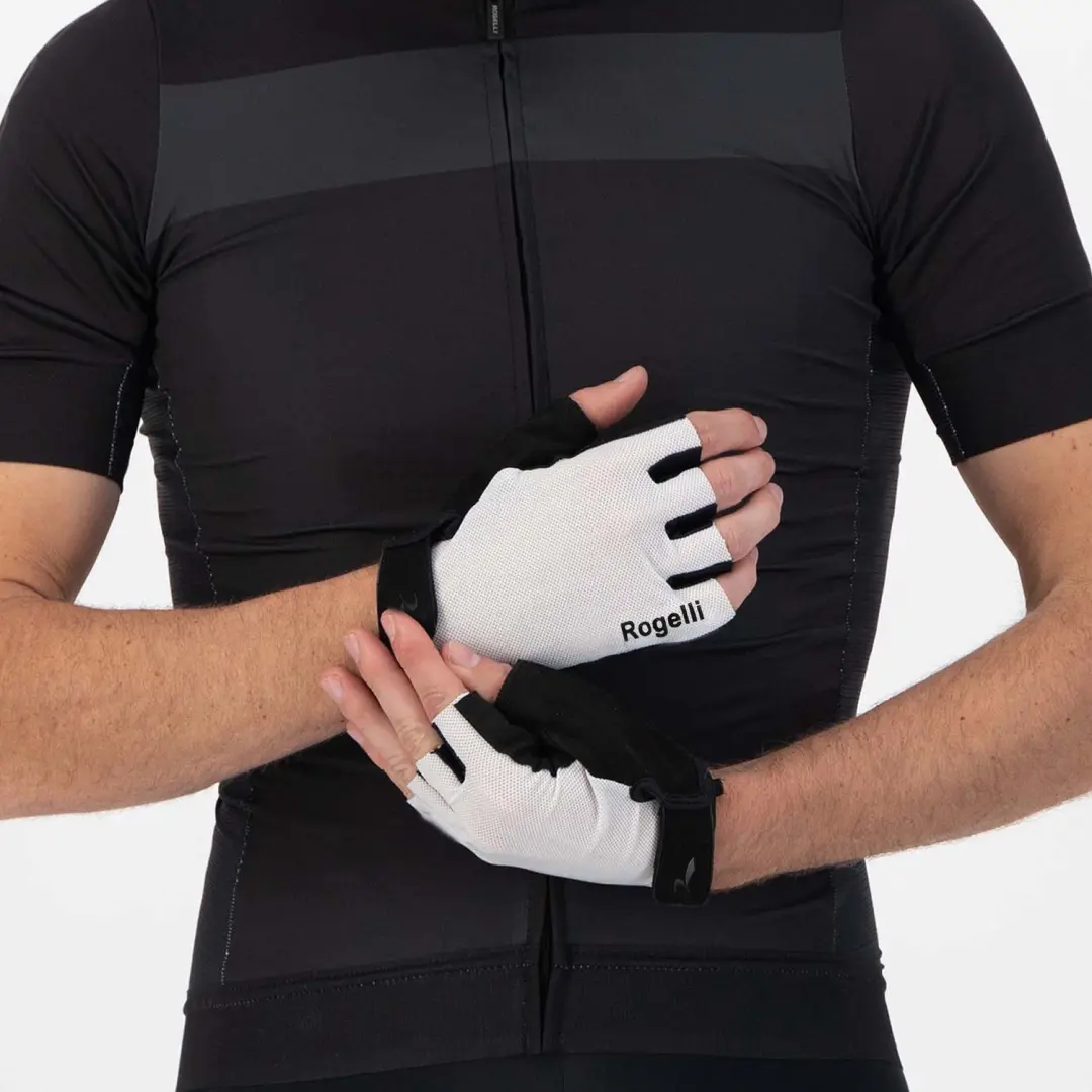 Rogelli Core Heren Fietshandschoenen Zomer - Wit - afbeelding 2 van 6