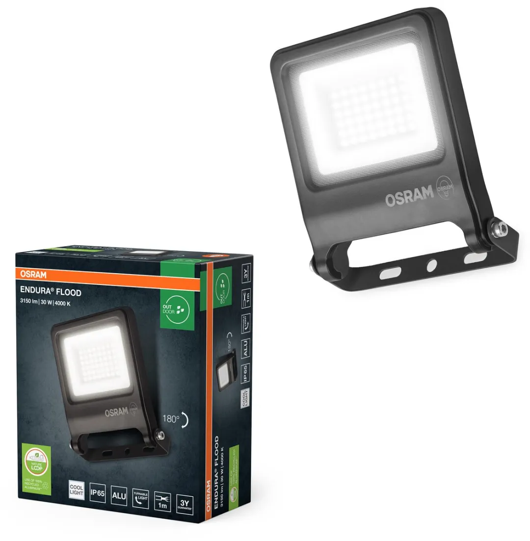 Osram Endura Flood PC 30W LED-schijnwerper 3000lm - Donkergrijs
