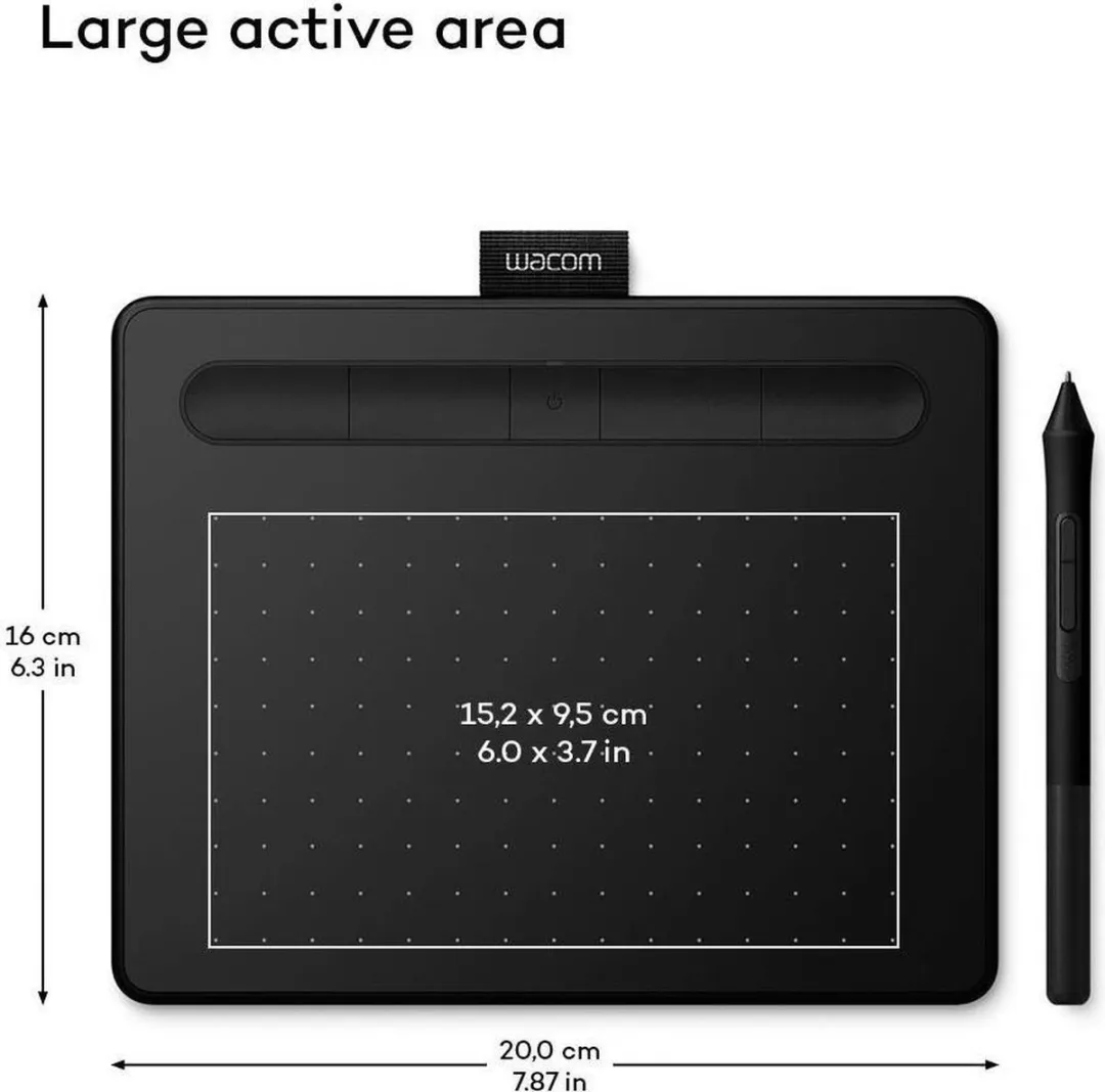 Wacom Intuos S - Grafische Tablet - USB aansluiting - Zwart