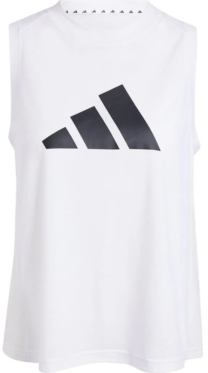 Adidas Train Essentials Logo Mouwloos T-shirt Wit L Vrouw